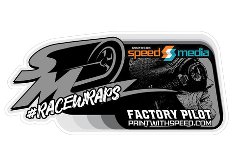 Speed Media Factory Pilot Sticker – smspeedshop.com