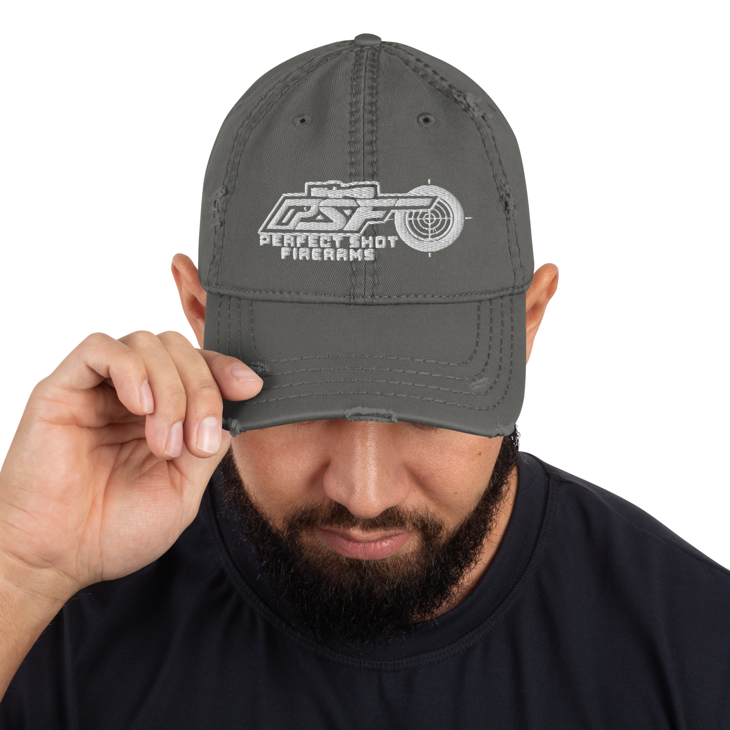 Perfect Shot Firearms Distressed Dad Hat