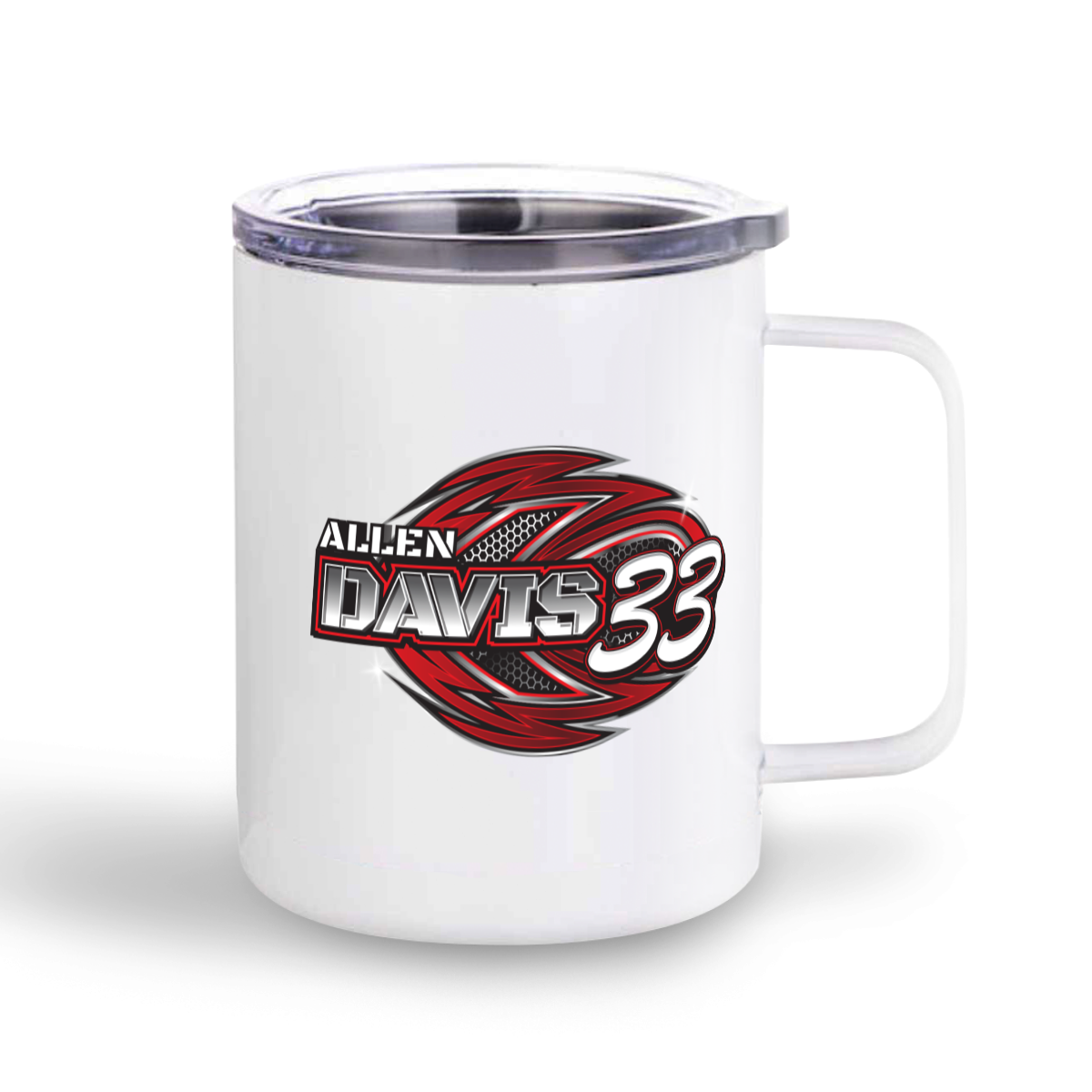 #33 Allen Davis 2022 stainless steel mug with lid