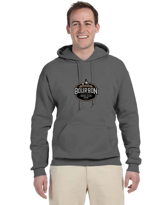 Drinking Bourbon in the barn social club official logo hoodie
