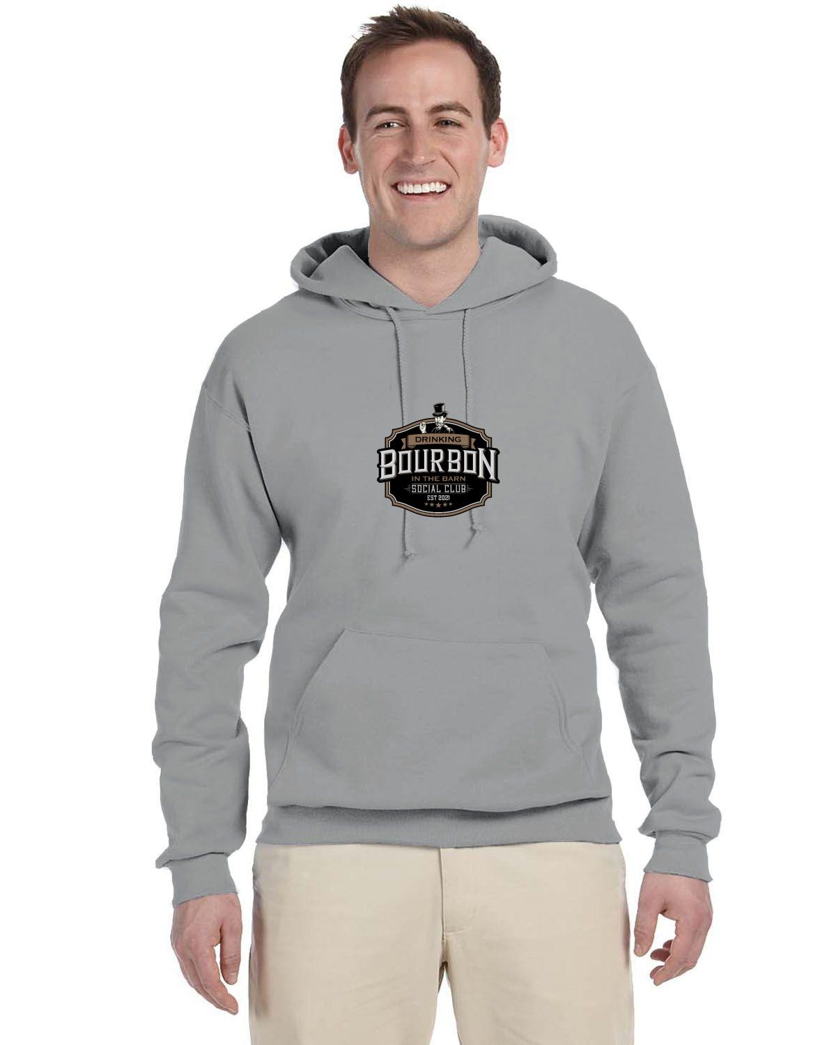 Drinking Bourbon in the barn social club official logo hoodie